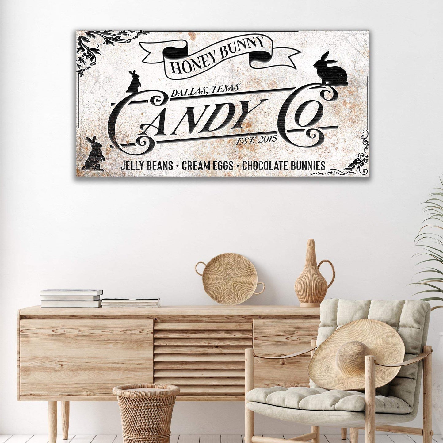Honey Bunny Candy Company Sign - Tailored Canvases - Flyclothing LLC