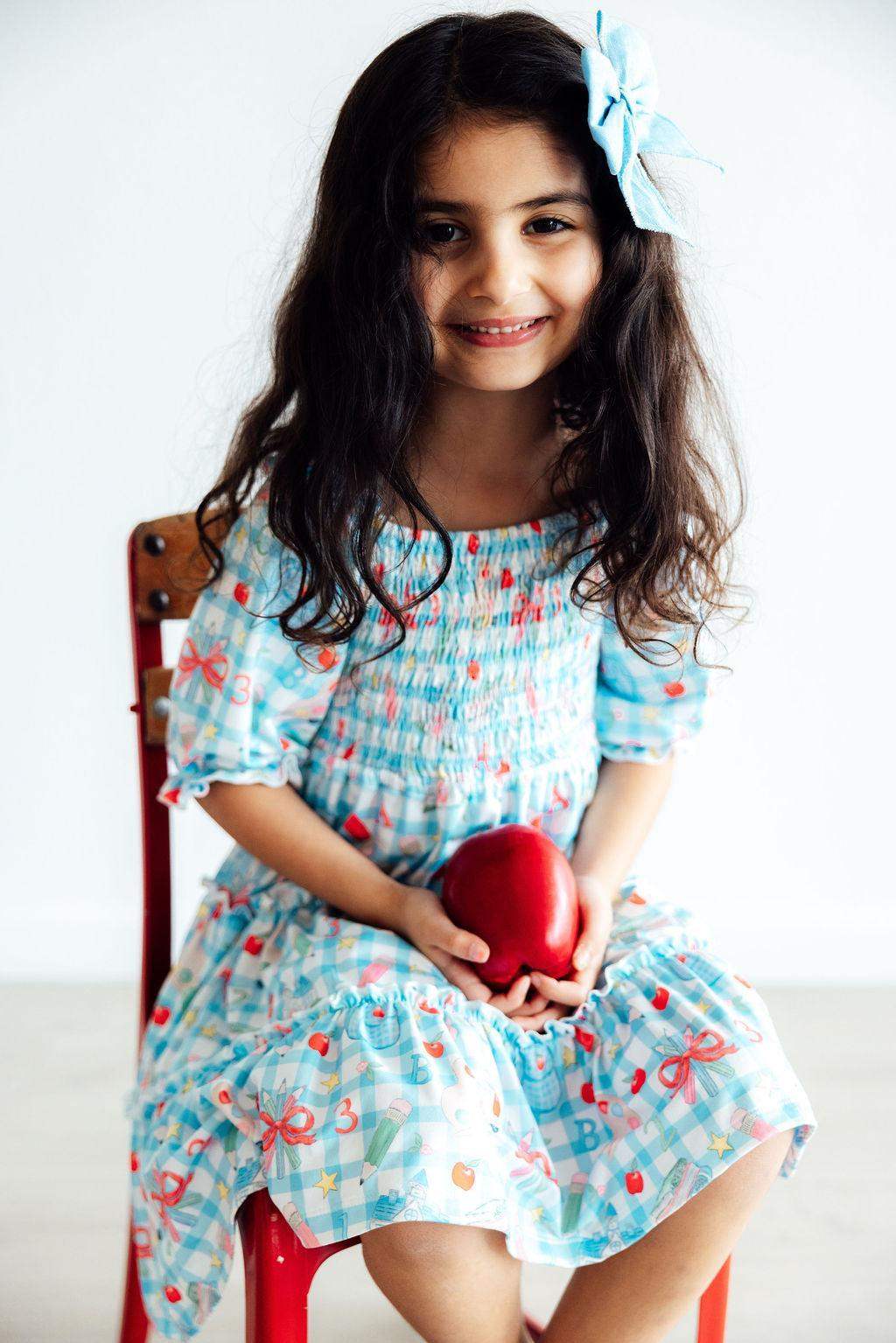 Honor Roll Smocked Ruffle Dress - Mila & Rose ® - Flyclothing LLC