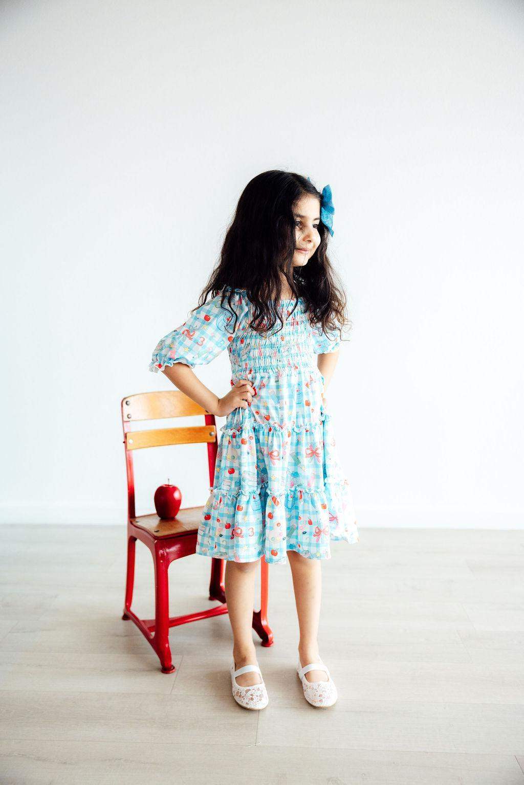 Honor Roll Smocked Ruffle Dress - Mila & Rose ® - Flyclothing LLC