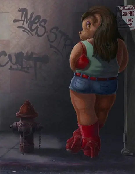 Black Market Art Company Hooker Teddy Print - Black Market Art Company - Flyclothing LLC