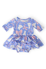Hop, Skip & Twirl 3/4 Sleeve Twirl Bodysuit - Mila & Rose ® - Flyclothing LLC