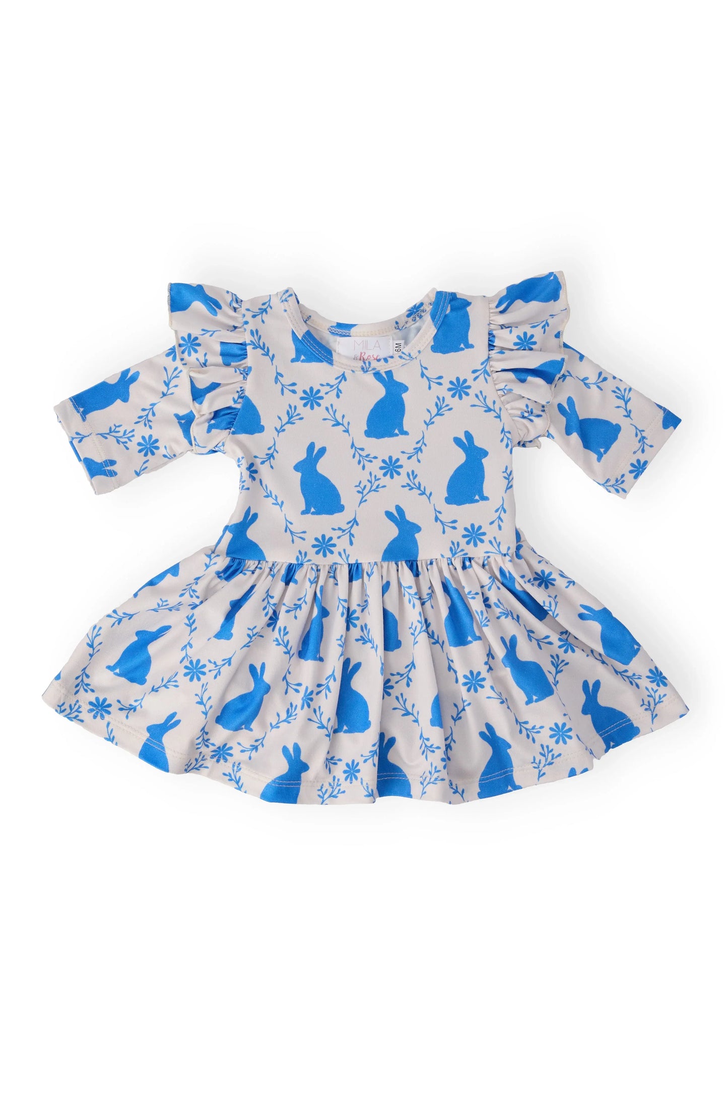 Hop 'til You Drop 3/4 Sleeve Twirl Flutter Bodysuit - Mila & Rose ® - Flyclothing LLC