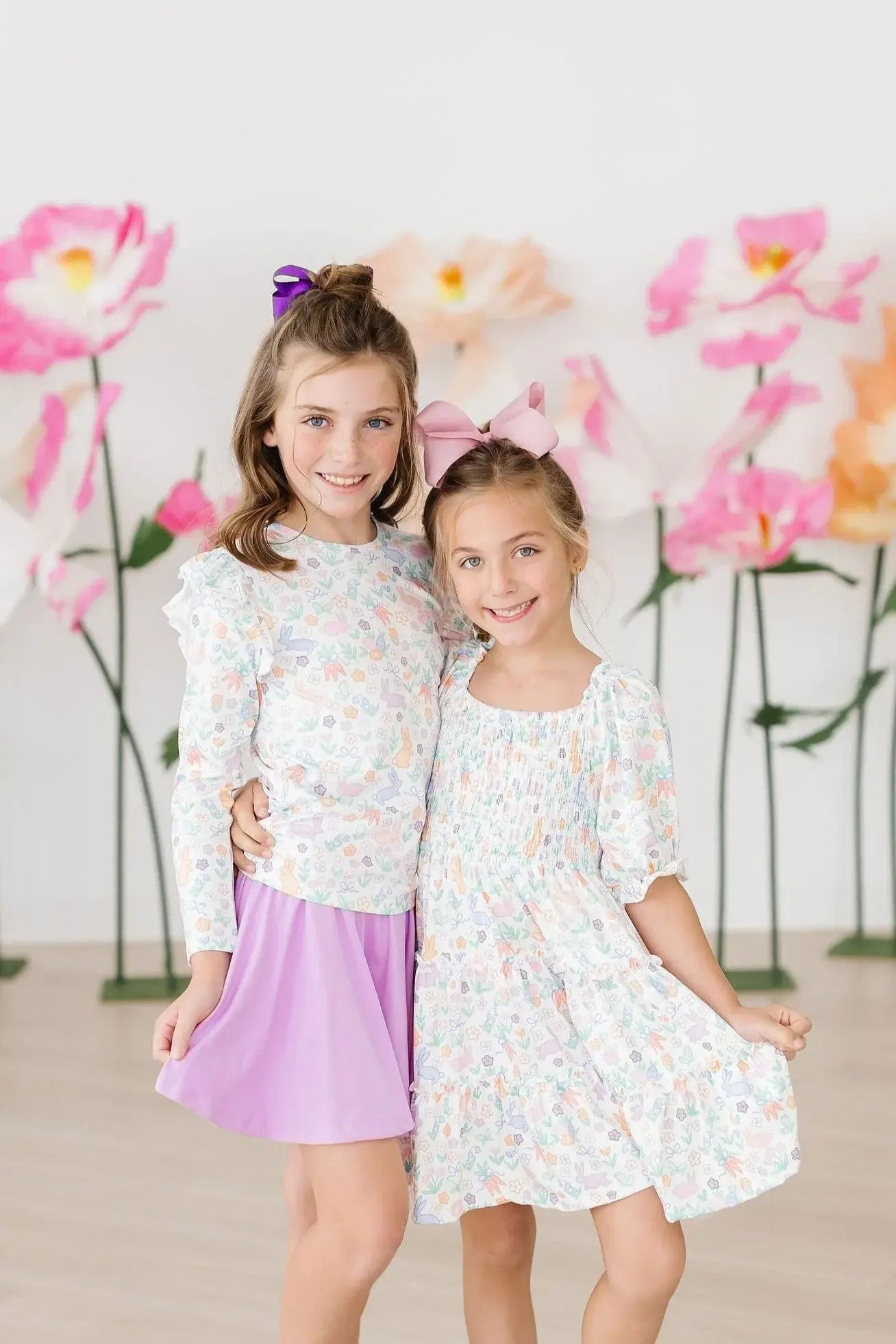 Hoppy Easter L/S Ruffle Tee - Mila & Rose ® - Flyclothing LLC