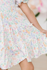 Hoppy Easter Smocked Ruffle Dress - Mila & Rose ® - Flyclothing LLC