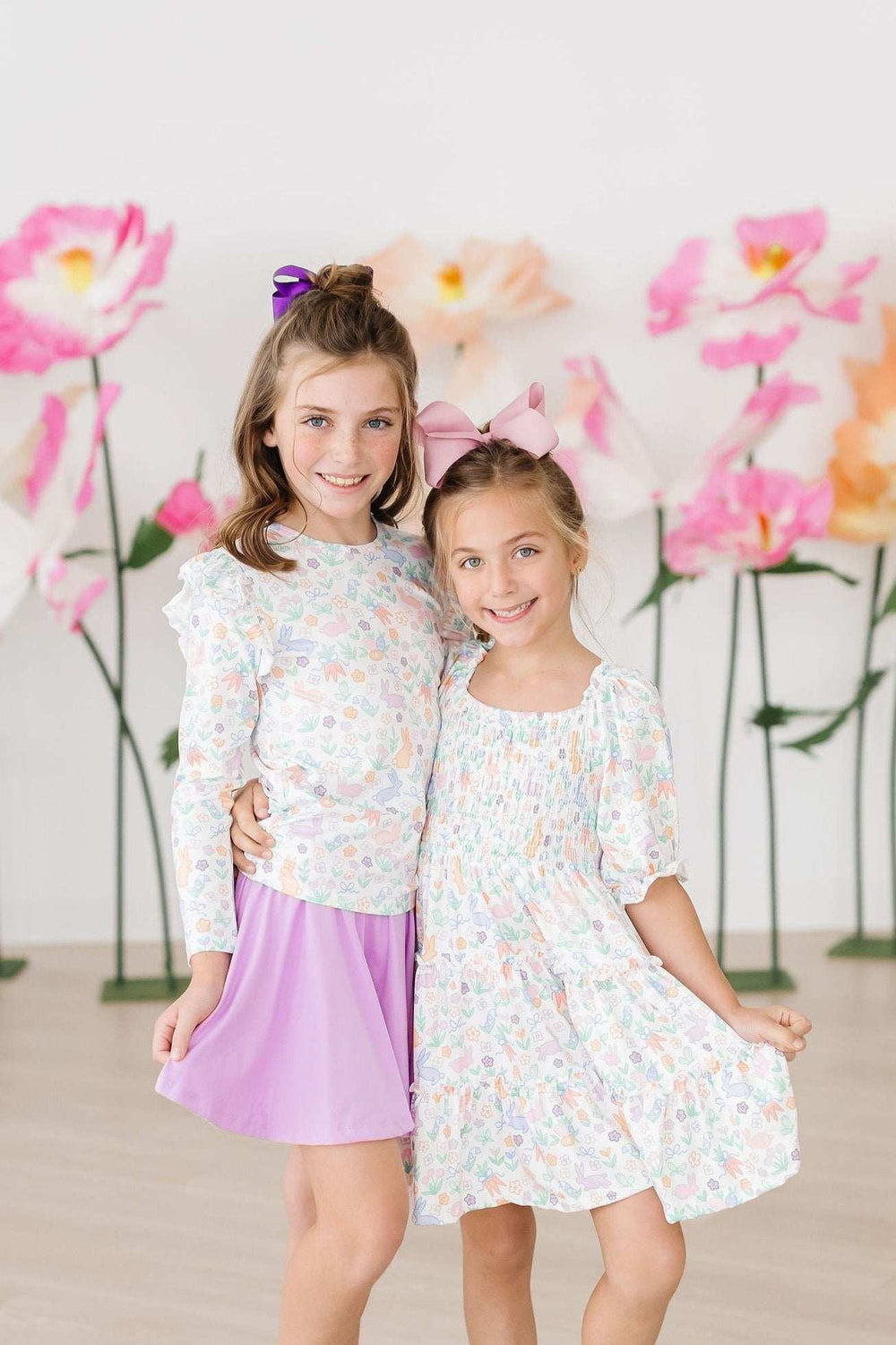 Hoppy Easter L/S Ruffle Tee - Mila & Rose ® - Flyclothing LLC