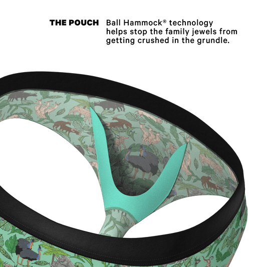 The Hornography | Tropical Animals Ball Hammock® Pouch Underwear Briefs
