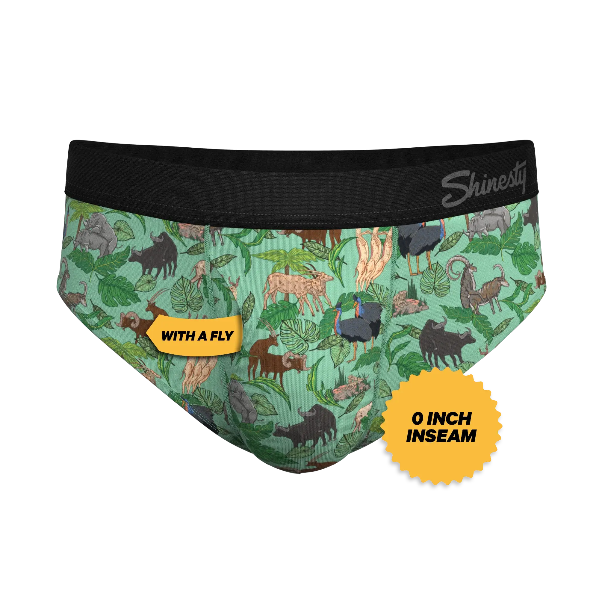The Hornography | Tropical Animals Ball Hammock® Pouch Underwear Briefs - Shinesty - Flyclothing LLC