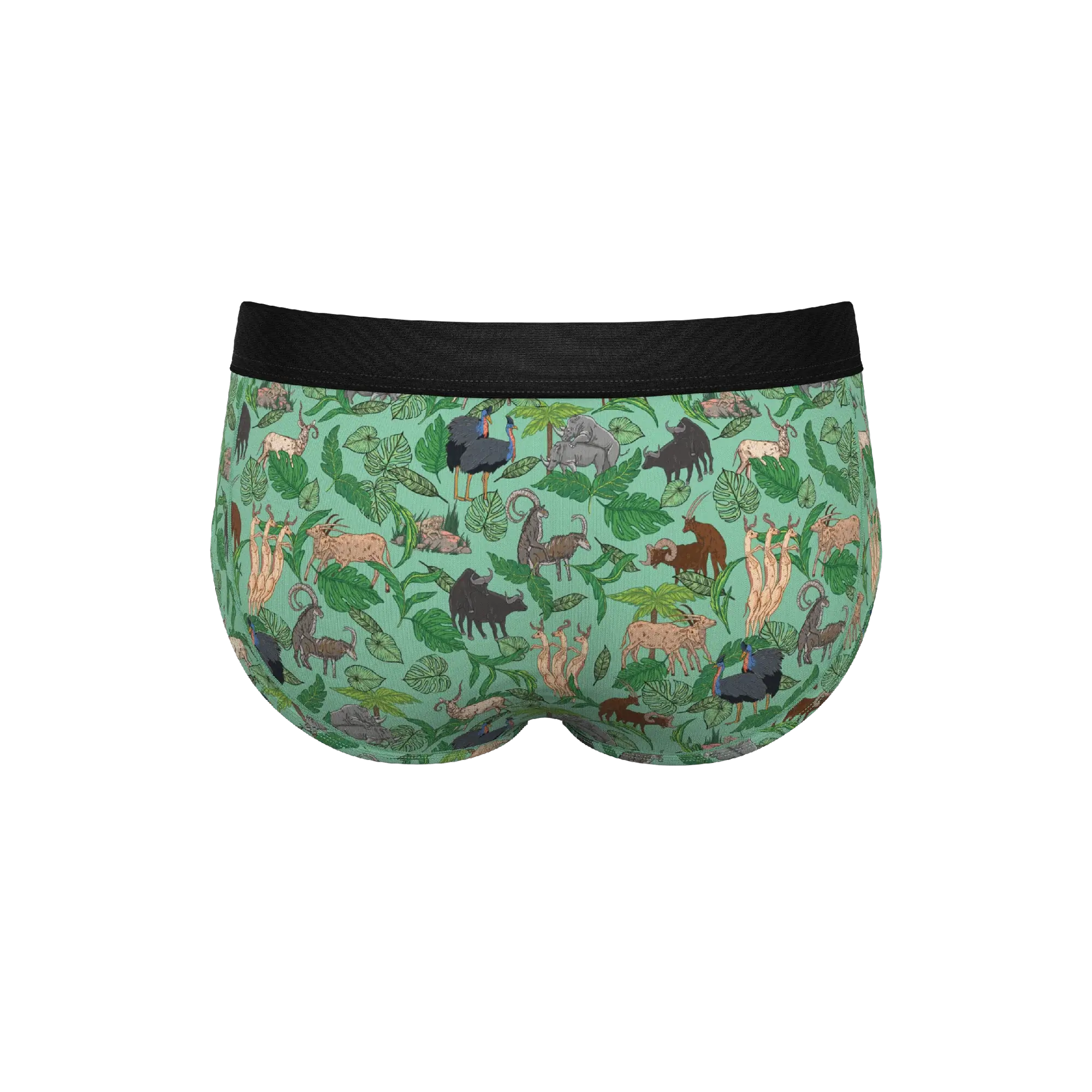 The Hornography | Tropical Animals Ball Hammock® Pouch Underwear Briefs - Shinesty - Flyclothing LLC