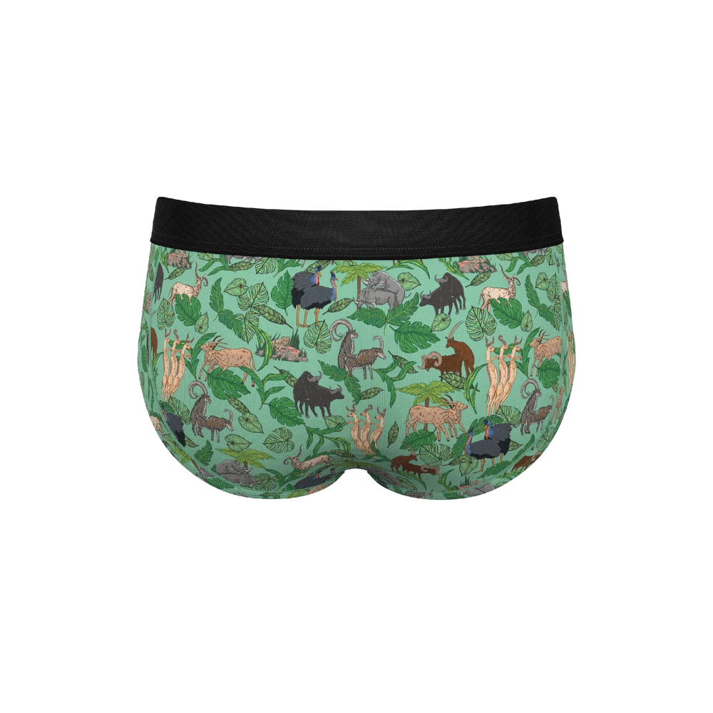 The Hornography | Tropical Animals Ball Hammock® Pouch Underwear Briefs - Shinesty - Flyclothing LLC