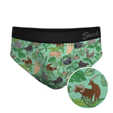 The Hornography | Tropical Animals Ball Hammock® Pouch Underwear Briefs - Shinesty - Flyclothing LLC