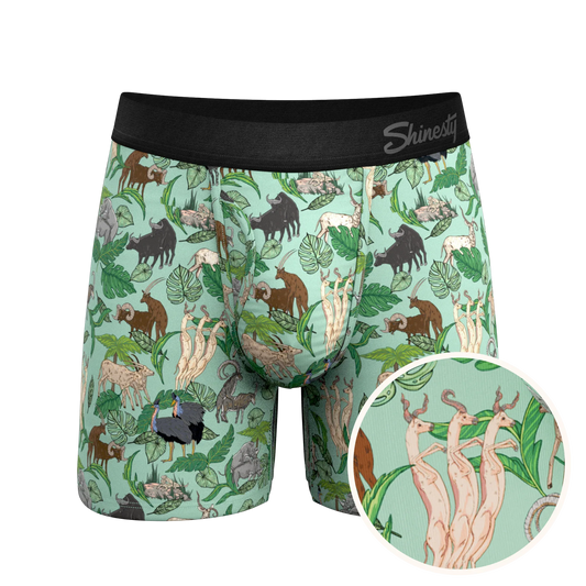 The Hornography | Tropical Animals Ball Hammock® Magnum Big Pouch Underwear - Shinesty - Flyclothing LLC