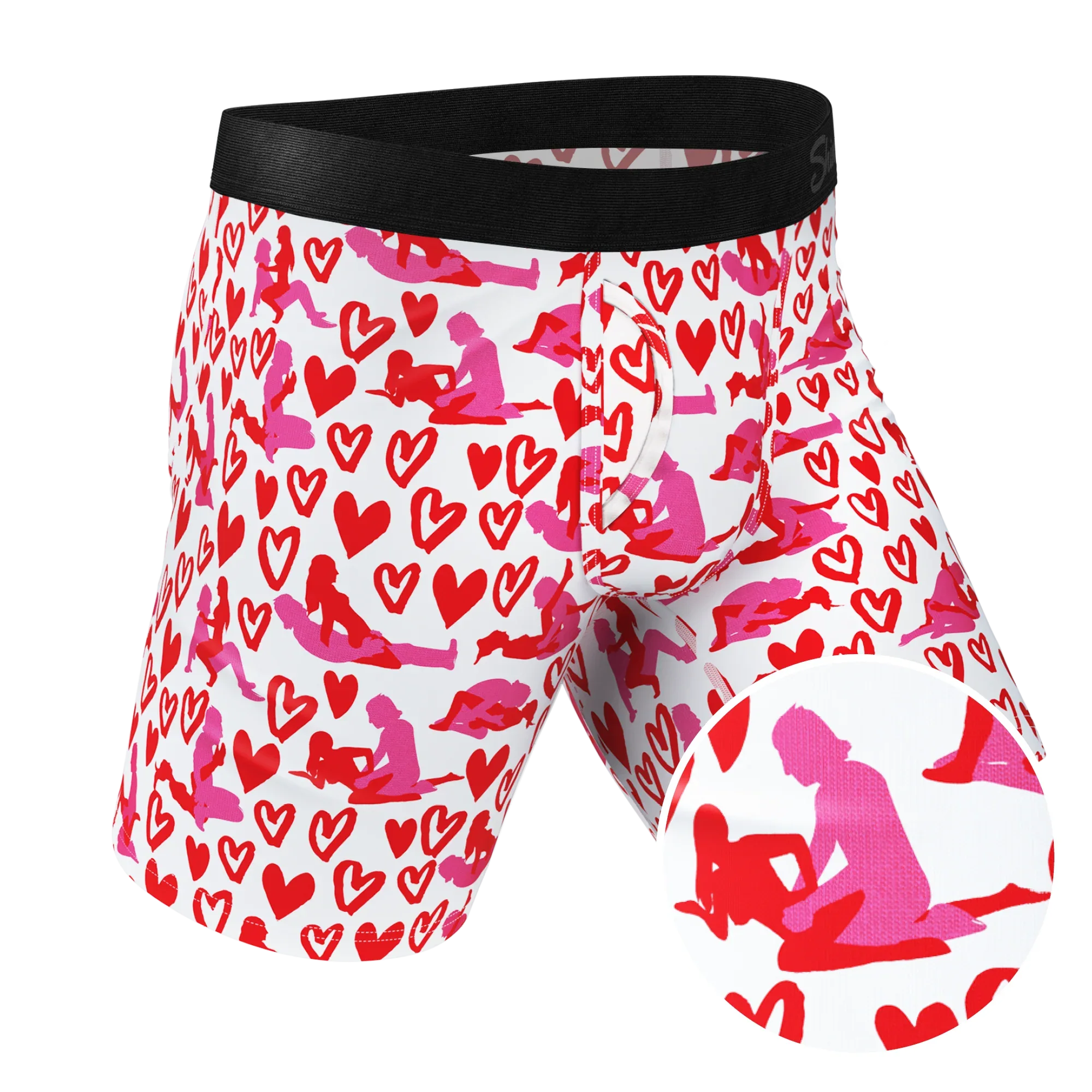 The Hot-Blooded Handbook | Valentines Long Leg Ball Hammock® Pouch Underwear With Fly - Shinesty - Flyclothing LLC