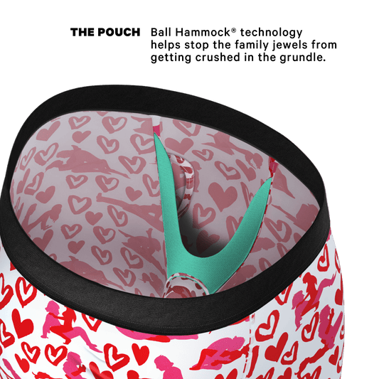 The Hot-Blooded Handbook | Valentines Long Leg Ball Hammock® Pouch Underwear With Fly - Shinesty