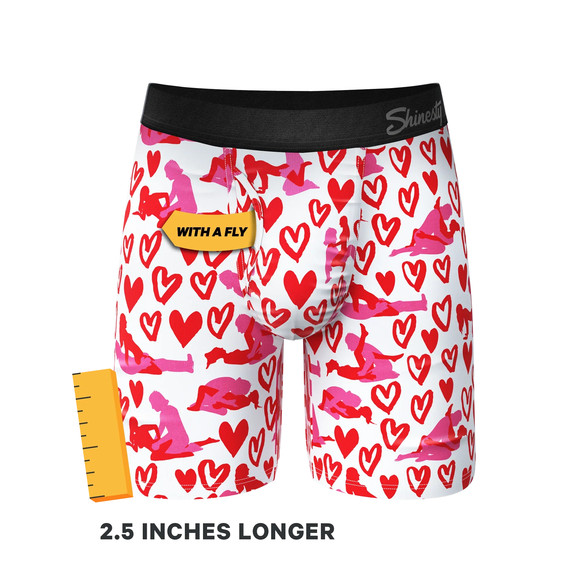 The Hot-Blooded Handbook | Valentines Long Leg Ball Hammock® Pouch Underwear With Fly - Shinesty - Flyclothing LLC