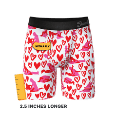 The Hot-Blooded Handbook | Valentines Long Leg Ball Hammock® Pouch Underwear With Fly - Shinesty