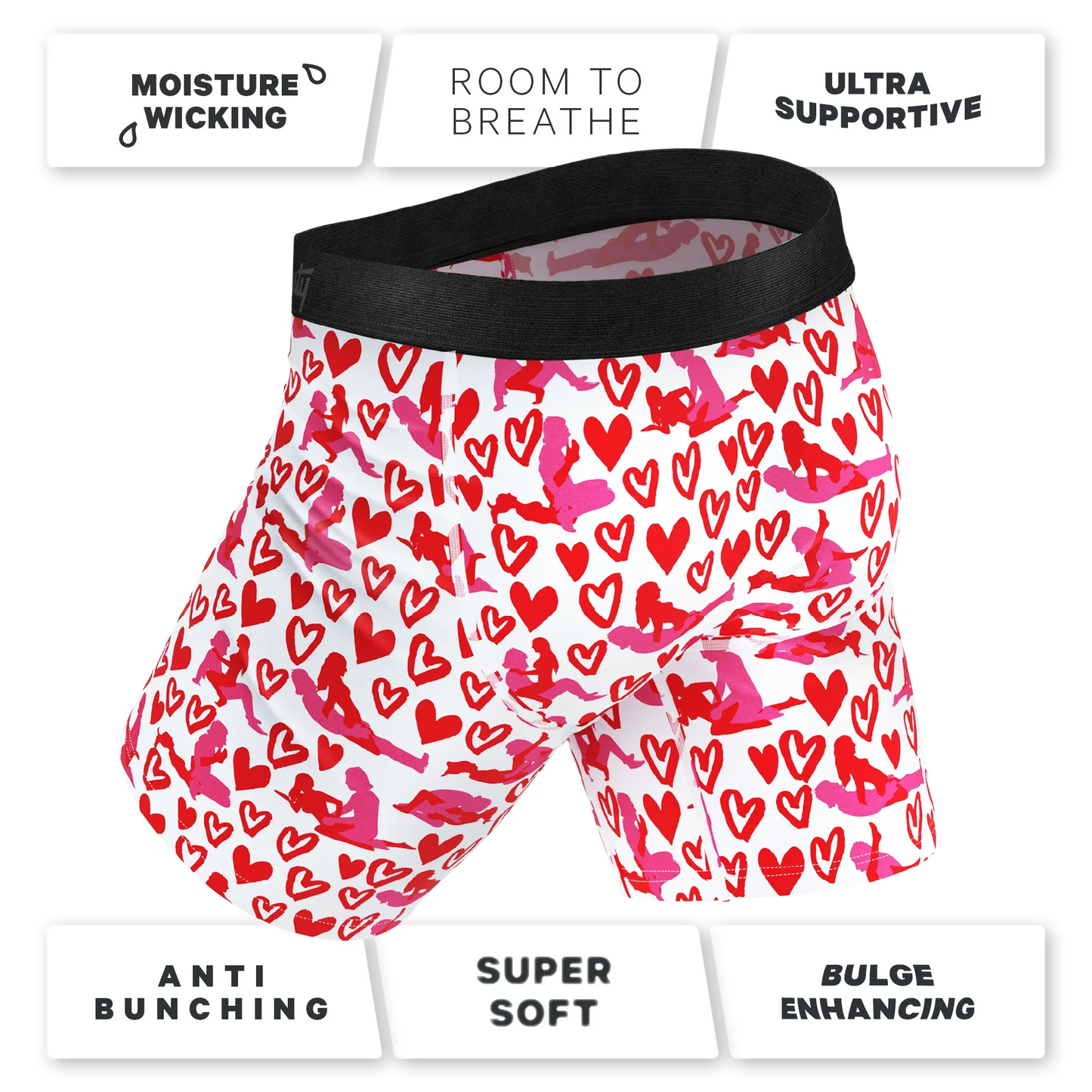 The Hot-Blooded Handbook | Valentines Long Leg Ball Hammock® Pouch Underwear With Fly - Shinesty - Flyclothing LLC