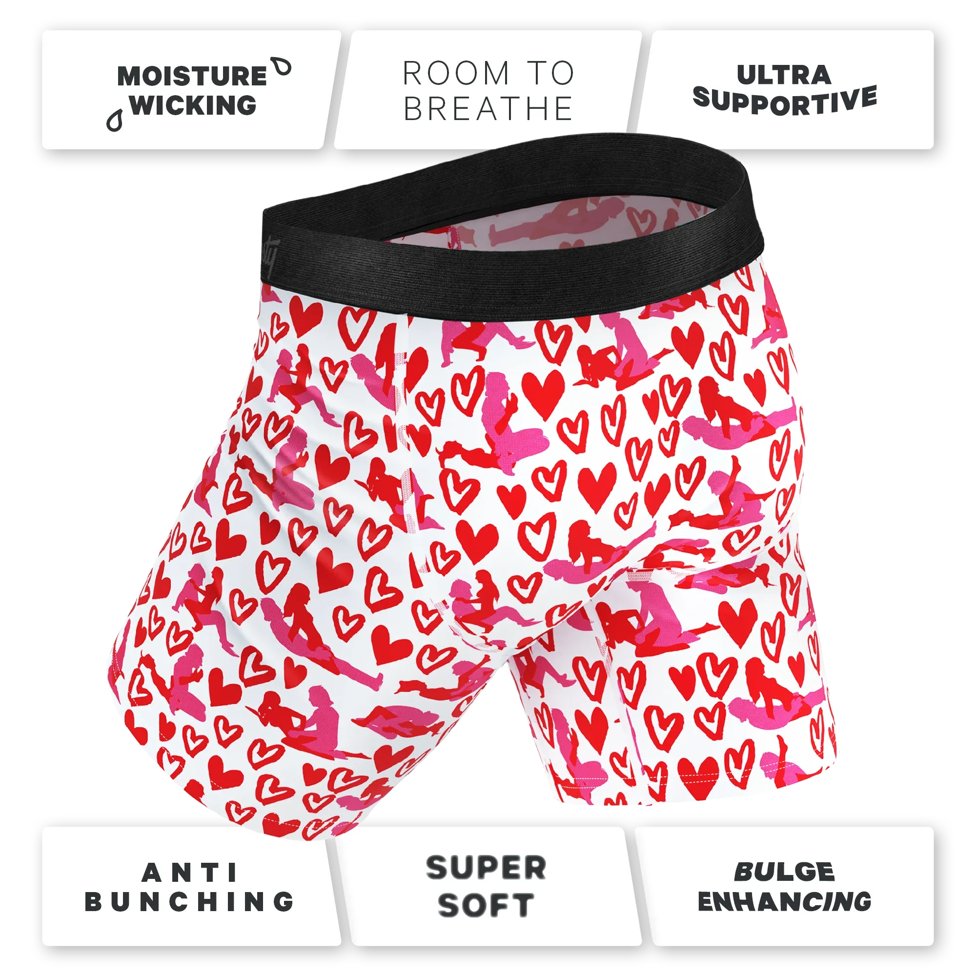 The Hot-Blooded Handbook | Valentines Long Leg Ball Hammock® Pouch Underwear With Fly - Shinesty - Flyclothing LLC