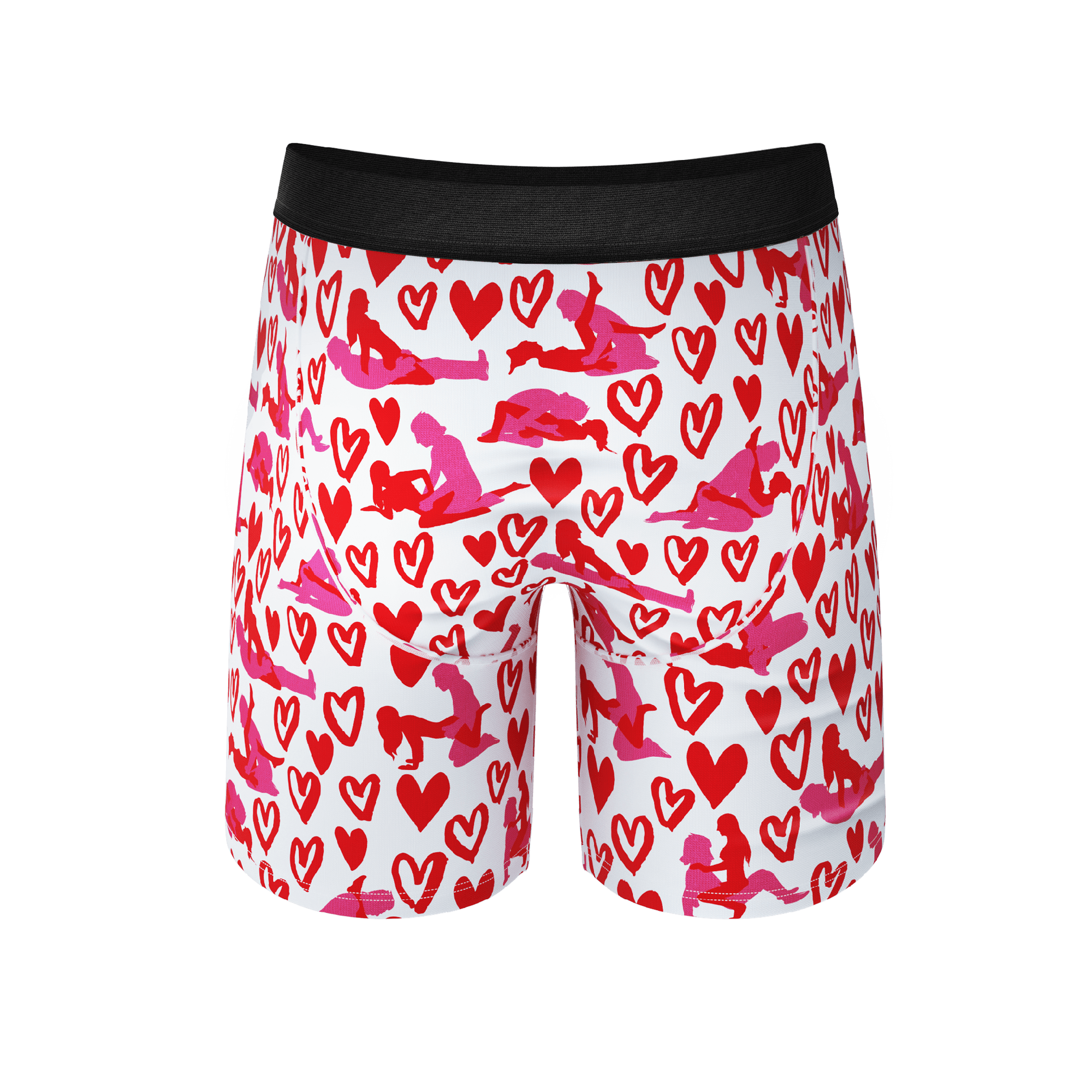 The Hot-Blooded Handbook | Valentines Long Leg Ball Hammock® Pouch Underwear With Fly - Shinesty