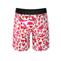 The Hot-Blooded Handbook | Valentines Long Leg Ball Hammock® Pouch Underwear With Fly - Shinesty