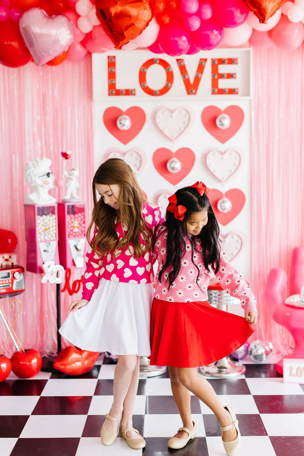 Hot Pink Hearts Sweater - Mila & Rose ® - Flyclothing LLC