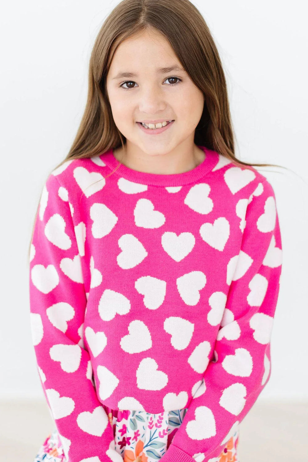 Hot Pink Hearts Sweater - Mila & Rose ® - Flyclothing LLC