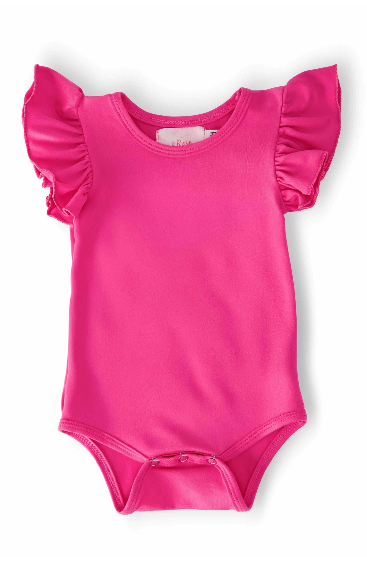 Hot Pink S/S Flutter Bodysuit - Mila & Rose ® - Flyclothing LLC