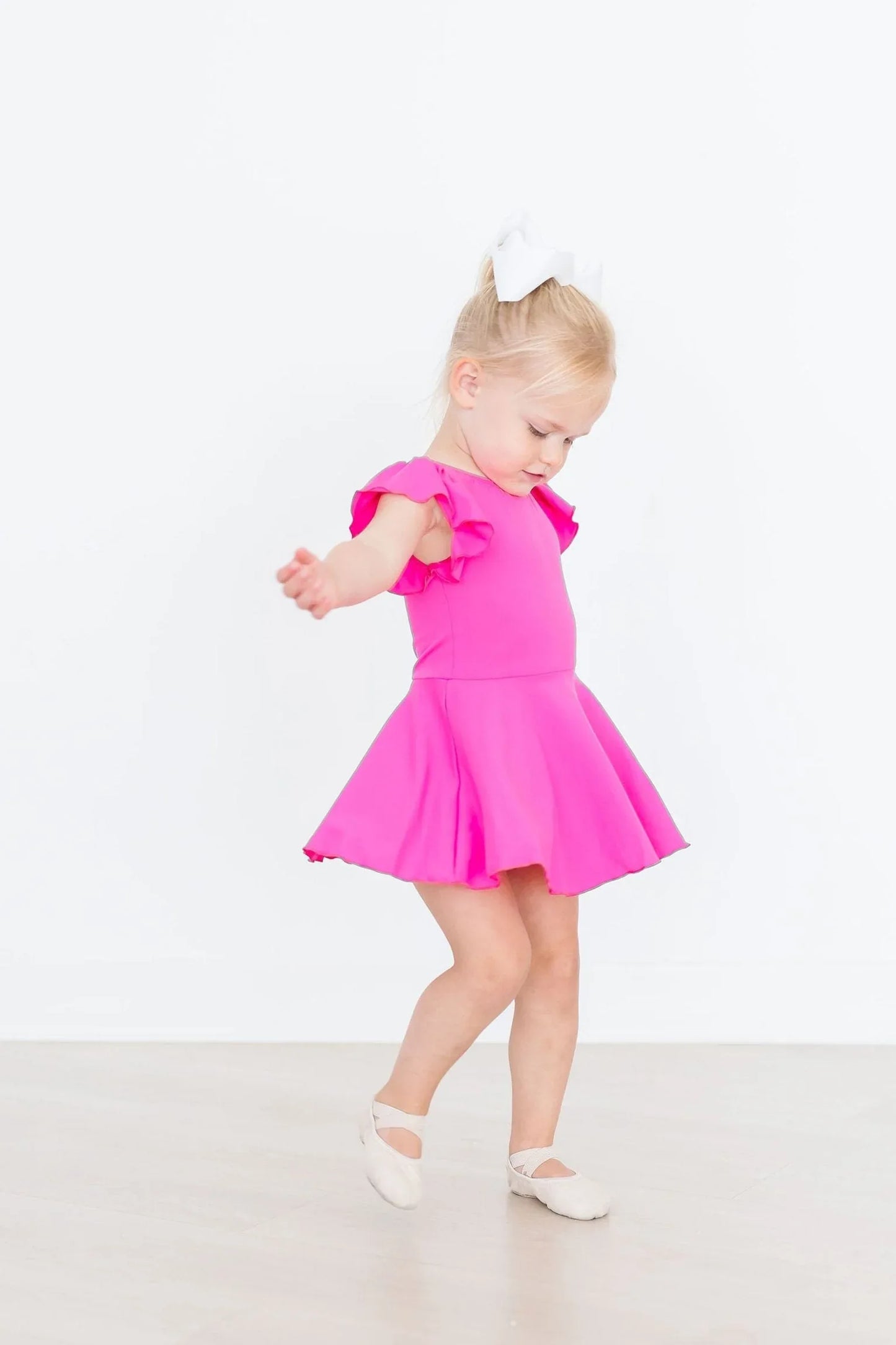 Hot Pink S/S Twirl Leotard - Mila & Rose ® - Flyclothing LLC