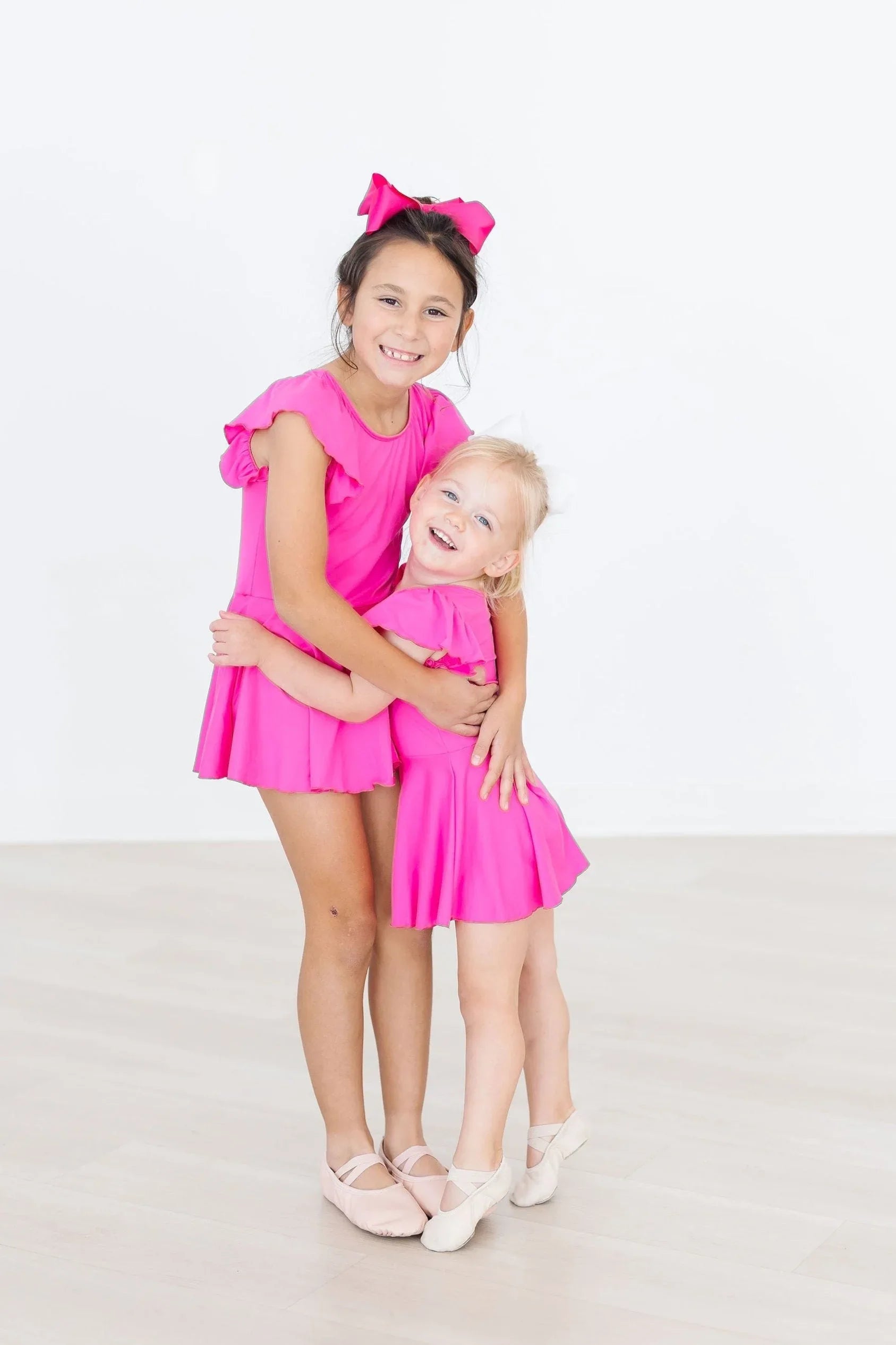 Hot Pink S/S Twirl Leotard - Mila & Rose ® - Flyclothing LLC