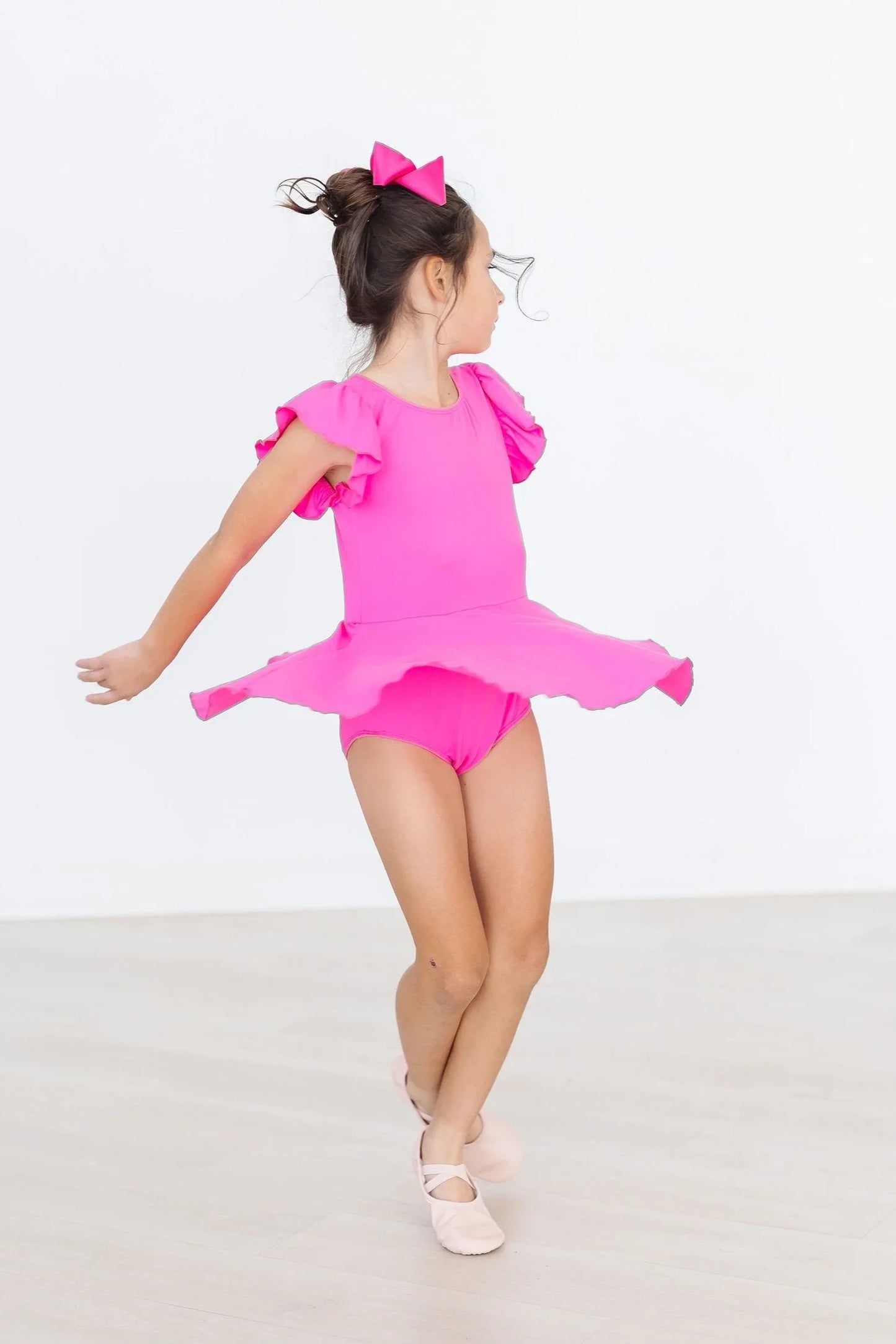 Hot Pink S/S Twirl Leotard - Mila & Rose ® - Flyclothing LLC