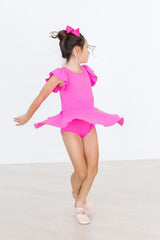 Hot Pink S/S Twirl Leotard - Mila & Rose ® - Flyclothing LLC