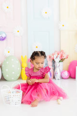 Hot Pink Shimmer Tutu Dress - Mila & Rose ® - Flyclothing LLC
