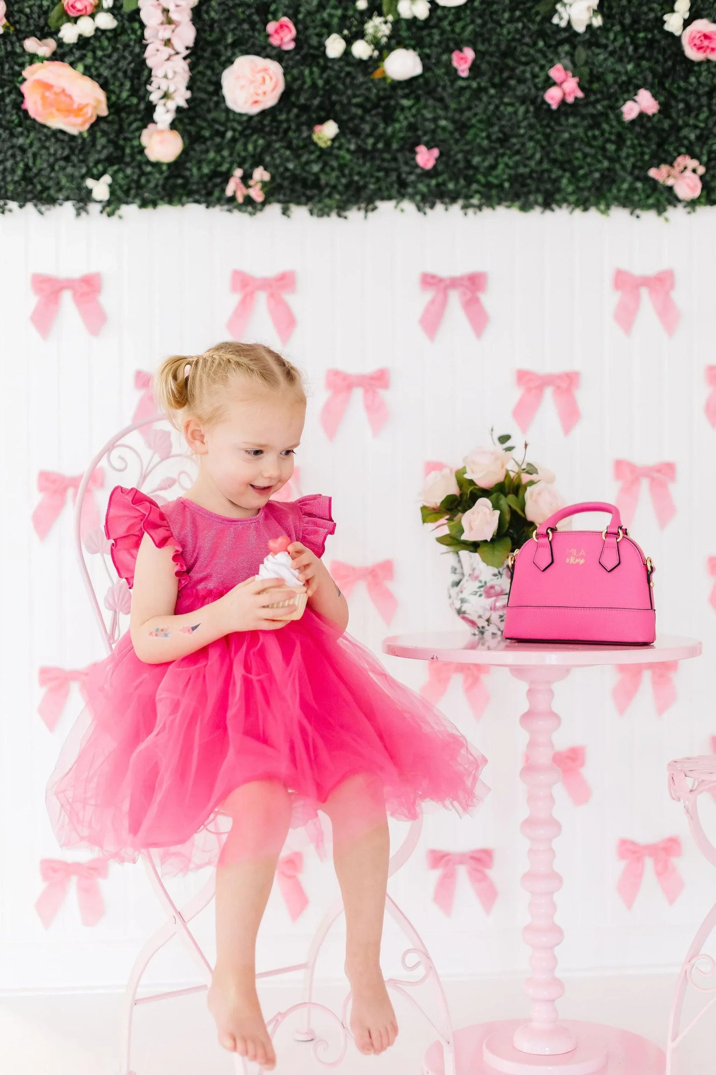 Hot Pink Shimmer Tutu Dress - Mila & Rose ® - Flyclothing LLC