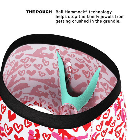 The Hot-Blooded Handbook | Valentines Ball Hammock® Pouch Underwear With Fly - Shinesty