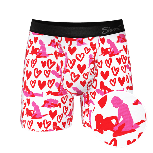 The Hot-Blooded Handbook | Valentines Ball Hammock® Pouch Underwear With Fly - Shinesty