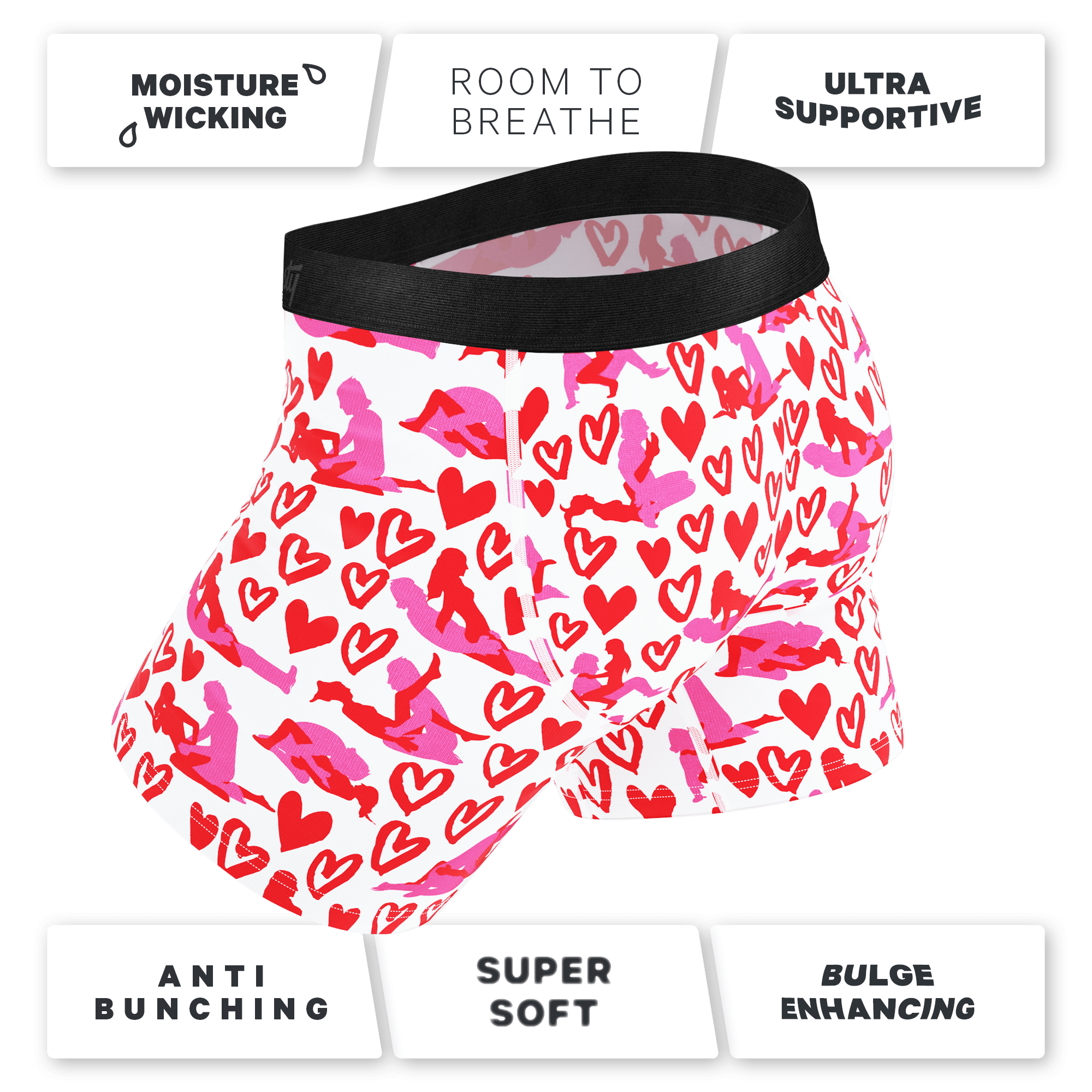 The Hot-Blooded Handbook | Valentines Ball Hammock® Pouch Underwear - Shinesty