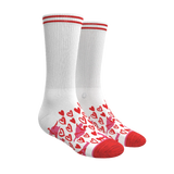 The Hot-Blooded Handbook | Valentine's Day Heel Hammock™ Crew Socks - Shinesty - Flyclothing LLC