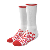The Hot-Blooded Handbook | Valentine's Day Heel Hammock™ Crew Socks - Shinesty - Flyclothing LLC
