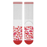 The Hot-Blooded Handbook | Valentine's Day Heel Hammock™ Crew Socks - Shinesty - Flyclothing LLC
