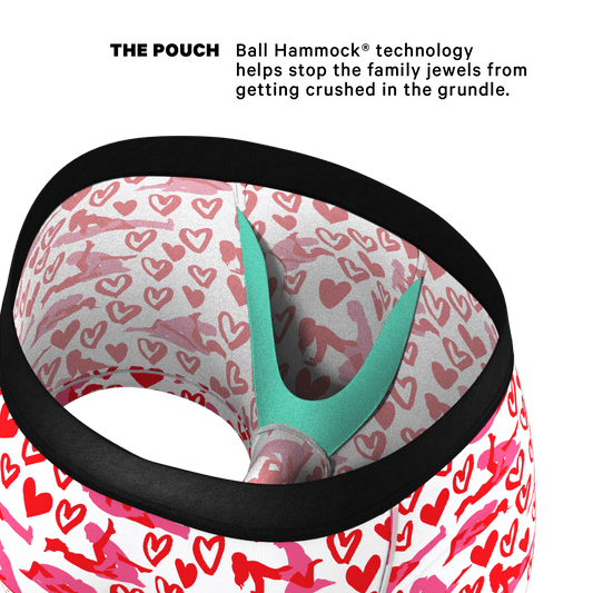 The Hot-Blooded Handbook | Valentines Ball Hammock® Pouch Trunks Underwear - Shinesty