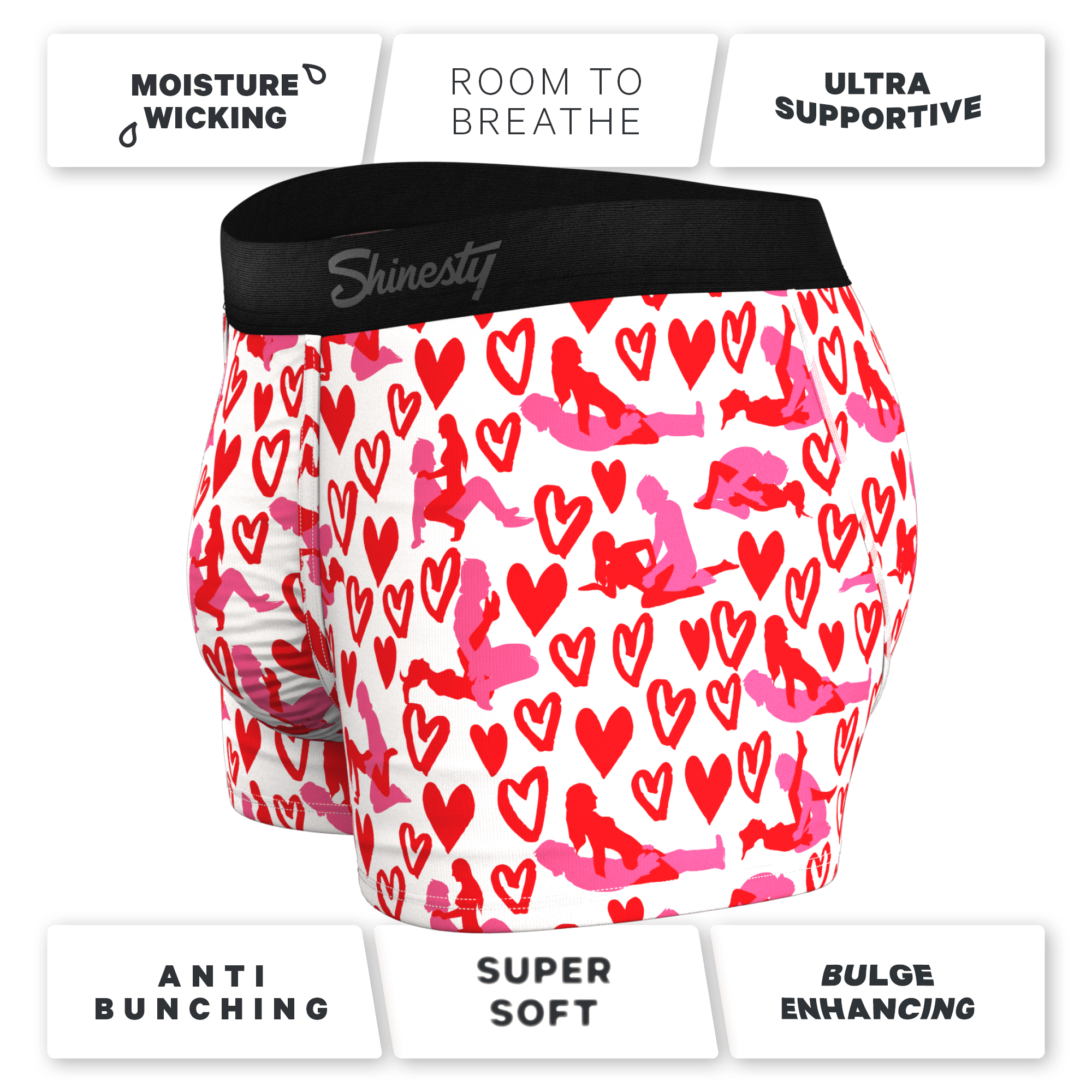 The Hot-Blooded Handbook | Valentines Ball Hammock® Pouch Trunks Underwear - Shinesty