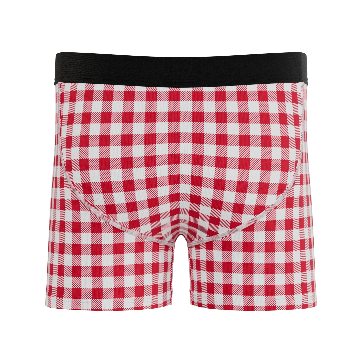The Hot Diggity | Red Gingham Boy's Boxer Briefs - Shinesty - Flyclothing LLC