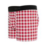 The Hot Diggity | Red Gingham Boy's Boxer Briefs - Shinesty - Flyclothing LLC