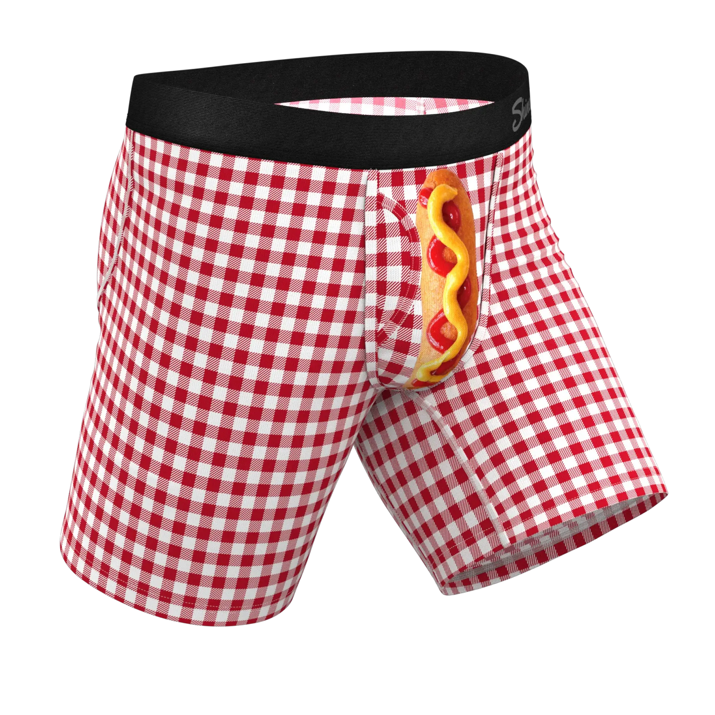 The Hot Diggity | Corn Dog Long Leg Ball Hammock® Pouch Underwear With Fly - Shinesty - Flyclothing LLC