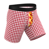 The Hot Diggity | Corn Dog Long Leg Ball Hammock® Pouch Underwear With Fly - Shinesty - Flyclothing LLC