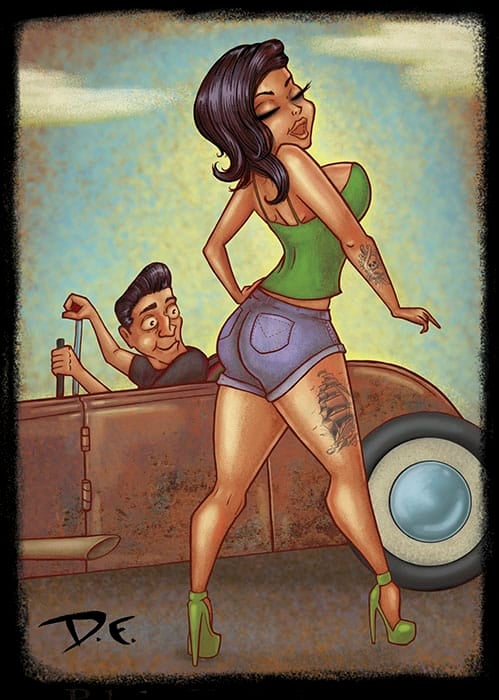 Black Market Art Company Hot Rod Print