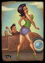 Black Market Art Company Hot Rod Print