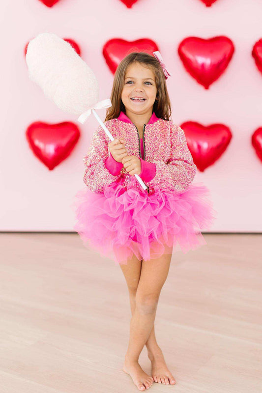 Hot Pink Sequin Jacket - Mila & Rose ® - Flyclothing LLC
