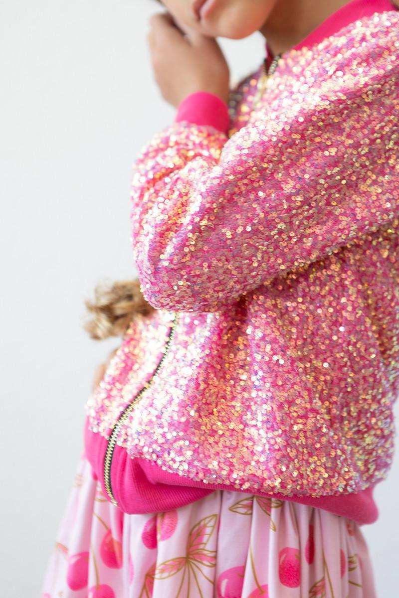 Hot Pink Sequin Jacket - Mila & Rose ® - Flyclothing LLC