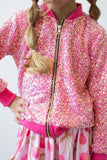 Hot Pink Sequin Jacket - Mila & Rose ®
