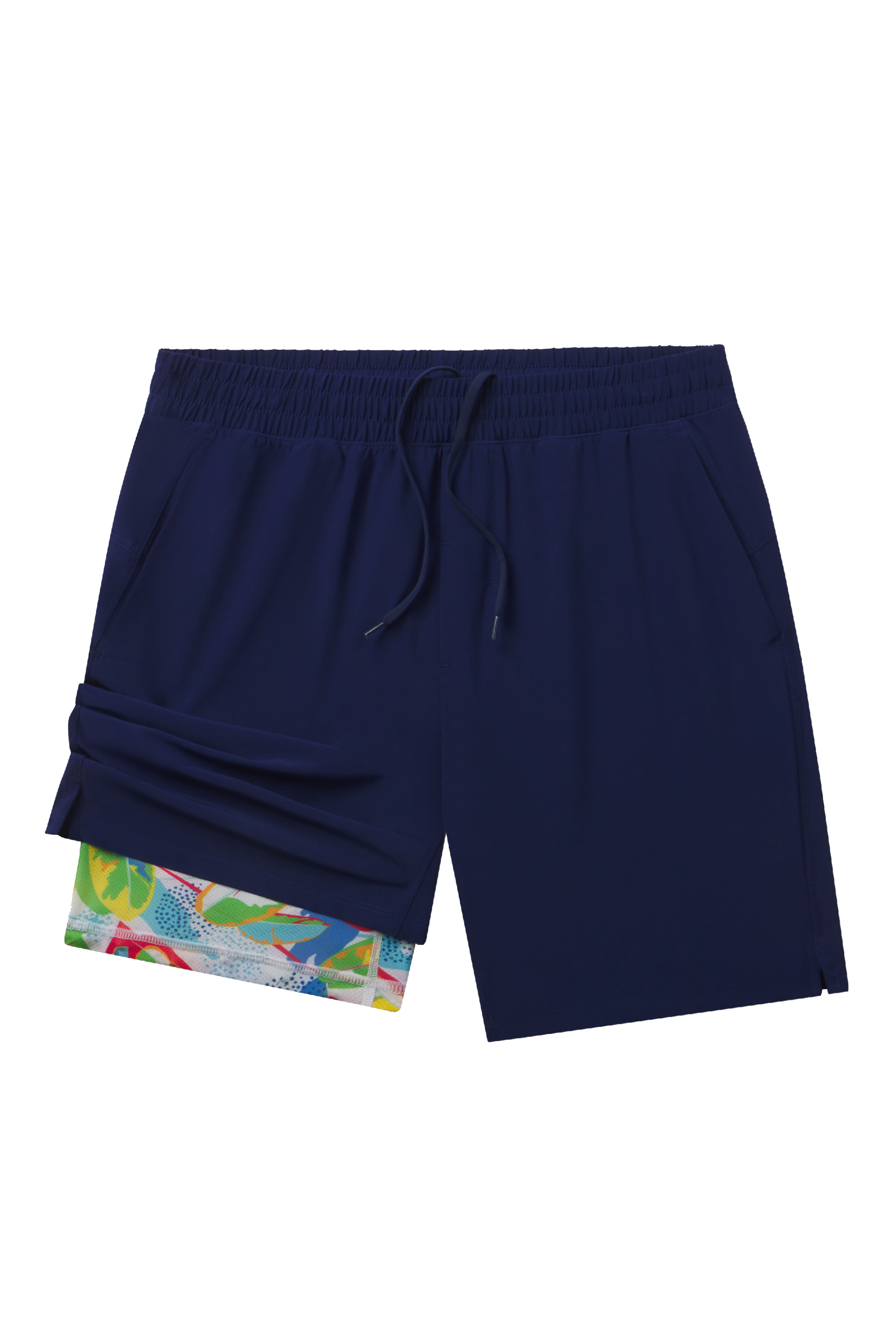 The Hot in Havana | Tropical Navy Ball Hammock® 7 Inch Athletic Shorts